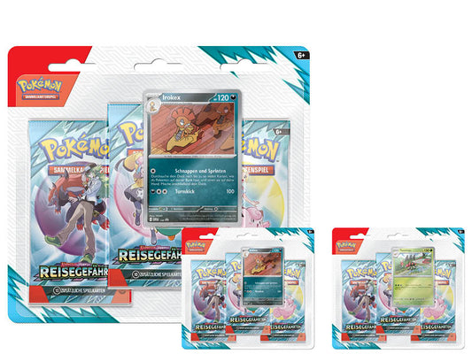 Pokemon - Blister 3-Pack - Karmesin & Purpur 09 - Reisegefährten