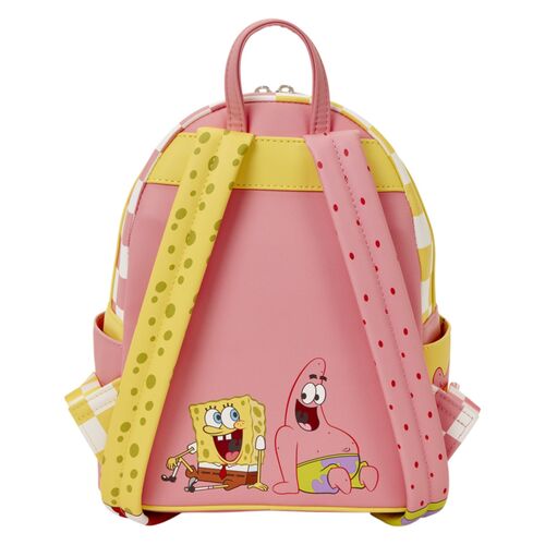 Loungefly SpongeBob Schwammkopf & Patrick Star karierter Rucksack 26 cm