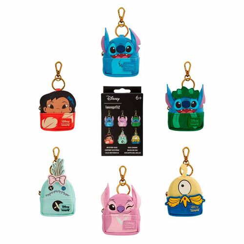 Loungefly Disney Stitch Mystery Backpack  keychain