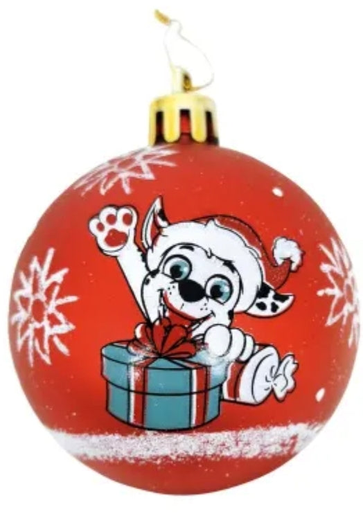 Paw Patrol Weihnachtskugeln rot 9 Stk.