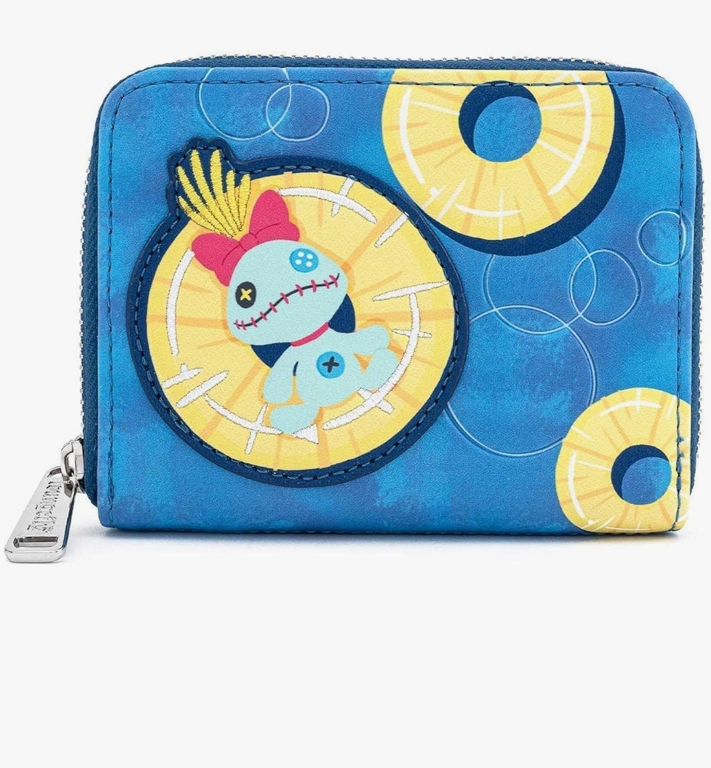 Loungefly Disney Lilo and Stitch Pineapple Floaty Scrump Wallet